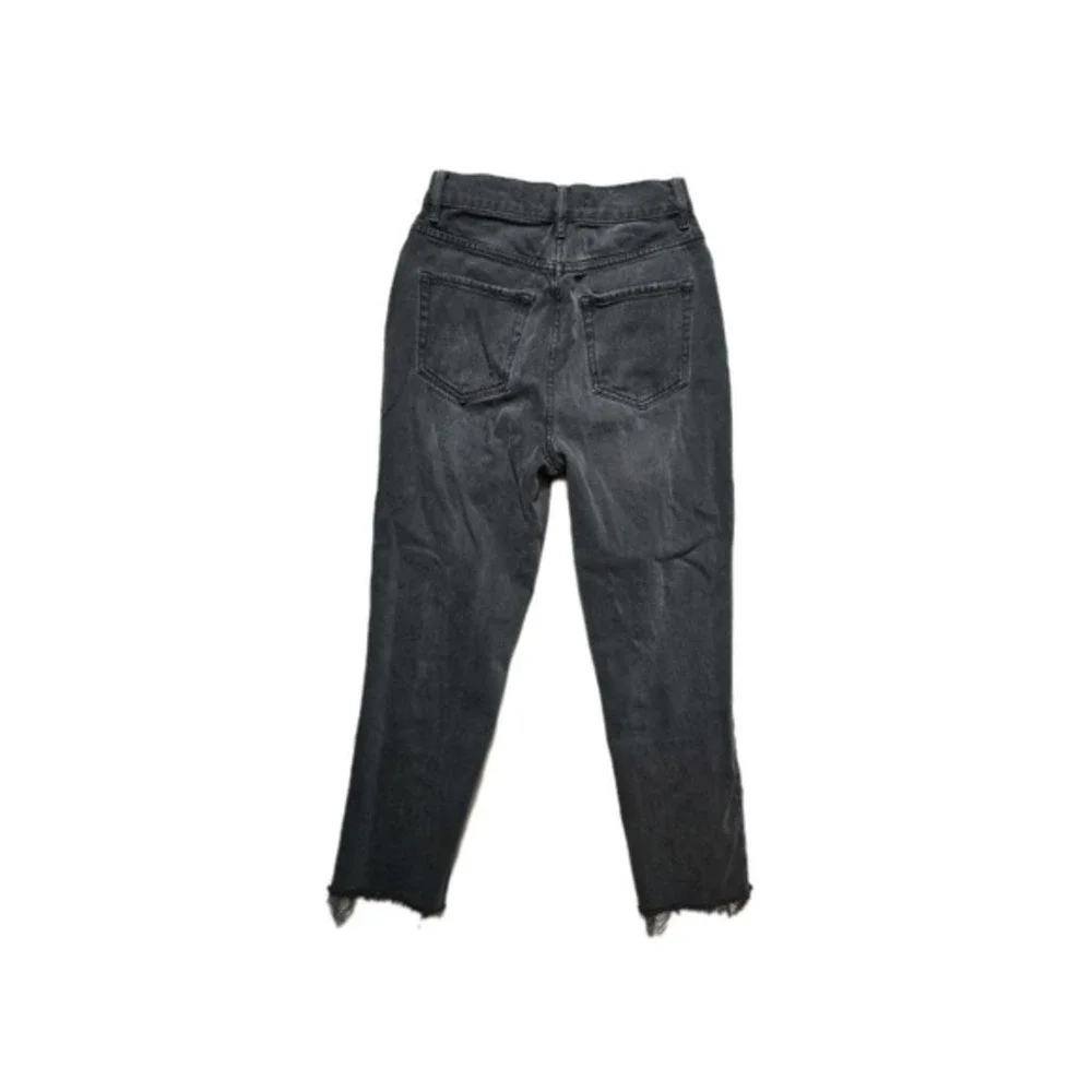 Pacsun Women's Jeans 25‎ Distressed Black Hirise Straight
